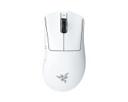 Razer DEATHADDER V4 PRO WHITE - 57g Wireless Gaming Mouse - Ergonomic - 120 Hours Battery - 45K DPI