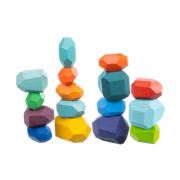 SPM  Σετ Ξύλινα Τουβλάκια/Πέτρες 16 τμχ 12569