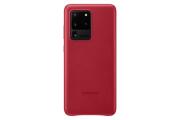 Samsung Leather Cover S20 Ultra Red