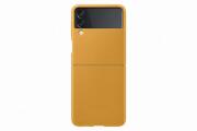 Samsung Leather Cover Galaxy Z Flip 3 5G Mustard
