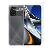 Vivid Set TPU Case + Tempered Glass Xiaomi Poco X4 Pro 5G Transparent