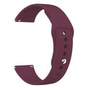 Vivid Universal Watch Strap Silicone 22mm Wine Red