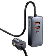Baseus Car Charger Share Together 2xUSB/2xType-C 120W Gray