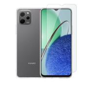 Vivid Set TPU Case + Tempered Glass Huawei Nova Y61 Transparent