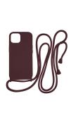 Vivid CrossBody Cover Apple iPhone 15 Wine Red