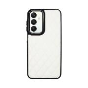 Vivid Diamond Shape PU Leather Case Samsung Galaxy A25 5G White