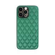 Vivid Diamond Shape PU Leather Case Apple iPhone 14 Pro Max Green