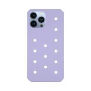 Vivid Silicone Pins Case Apple iPhone 13 Pro Purple