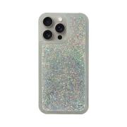 Vivid Liquid Glitter Case Apple iPhone 15 Pro Max Silver