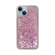 Vivid Liquid Glitter Case Apple iPhone 14 Pink