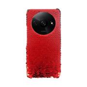 Vivid Sequin Case Redmi A3 Red