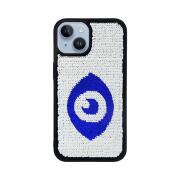 Vivid Sequin Case Apple iPhone 14 Silver/Blue