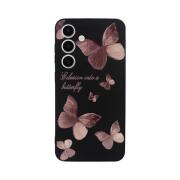 Vivid Silicone Case Samsung Galaxy S24 Butterfly Black/Pink