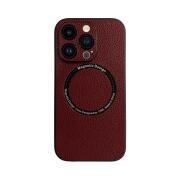 Vivid Magsafe Leather Case Apple iPhone 14 Pro Purple