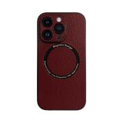 Vivid Magsafe Leather Case Apple iPhone 15 Pro Purple