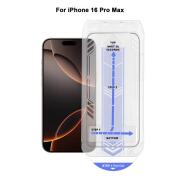 Vivid Full Face Tempered Glass W/Applicator Apple iPhone 16 Pro Max Black
