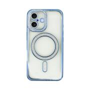 Vivid Magsafe Strass and Glitter Case Apple iPhone 16 Transparent