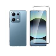 Vivid Set Gelly Case + Full Face Tempered Glass Redmi Note 14s Black