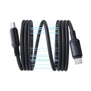 Baseus PicoGo Magnetic Liquid Silicone Fast Charging Cable USB-C to USB-C 240W 1m Cosmic Black