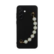Vivid Silicone Case Pearl Chain Samsung Galaxy A36 Black