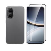 Vivid Set Gelly Case + Full Face Tempered Poco F7 5G Black