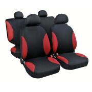 Palinjuro Καλύμματα Αυτοκινήτου Σετ 4 Τεμάχια Mαύρα Κόκκινα