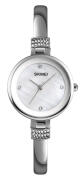SKMEI γυναικείο ρολόι 1409SI με μεταλλικό μπρασελέ 28mm 3 ATM ασημί