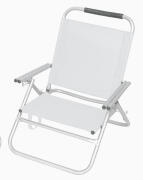 Campus Καρέκλα Παραλίας Αλουμινίου 3 θέσεων Λευκό 141-0874-8