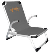 MyResort Καρέκλα Παραλίας Αλουμινίου Ψηλή Πλάτη, Γκρι