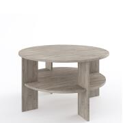 ARTELIBRE Τραπεζάκι Σαλονιού ΗΣΙΟΝΗ Γκρι Δρυς 90x90x43cm