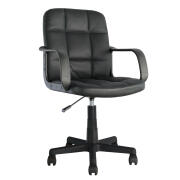 Arte Libre Καρέκλα Γραφείου Ύφασμα PVC 56x57x85-97cm Aspis Μαύρο