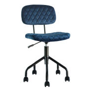 Arte Libre Καρέκλα Γραφείου Βελούδο 53x43x85-93.5cm Anubis Μπλε Σκούρο