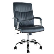 ARTELIBRE Καρέκλα Γραφείου Διευθυντή CHARLES Μαύρο PVC 55.5x65x111cm