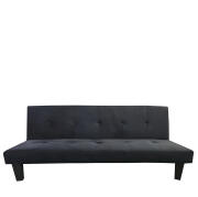 ARTELIBRE Καναπές Κρεβάτι Τριθέσιος NAHELE Μαύρο Ύφασμα 179x82.5x78cm