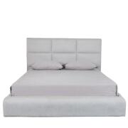 ArteLibre Κρεβάτι Hyacinth 220x180x121cm Ανοιχτό Γκρι