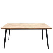 ARTELIBRE Τραπέζι Τραπεζαρίας AMADORA Φυσικό/Μαύρο Μοριοσανίδα/Μέταλλο 160x80x75cm