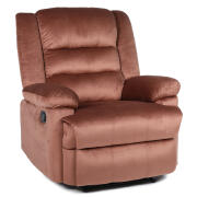 ARTELIBRE Πολυθρόνα Ανακλινόμενη CARINAE Καφέ Βελούδο 93x90x100cm