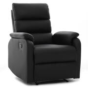 ARTELIBRE Πολυθρόνα Ανακλινόμενη TALITHA Μαύρο PU 79x97x101cm