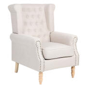 ARTELIBRE Πολυθρόνα OTTAVIA Μπεζ Ύφασμα 77x80x106cm