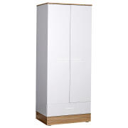 ARTELIBRE Ντουλάπα VESLEMOY Λευκό/Φυσικό Μοριοσανίδα 80x50x195cm