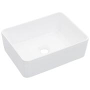 vidaXL Νιπτήρας Λευκός 40 x 30 x 13 εκ. Κεραμικός 143919