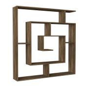 ArteLibre Βιβλιοθήκη Ithaki Σκούρο Καφέ 125x22x130cm