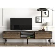 ArteLibre Έπιπλο Τηλεόρασης Thira Σκούρο Καφέ 180x30x49cm