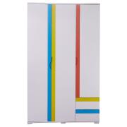 ArteLibre Ντουλάπα Τρίφυλλη SWIFT Mdf χρωματιστή 120x58x200cm