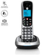 Motorola Ασύρματο Tηλέφωνο με Φραγή Αριθμών και Ανοιχτή Ακρόαση με Ελληνικό Μενού CD4001 Ασημί