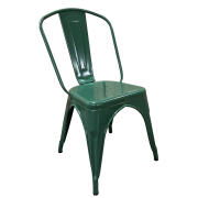 ARTELIBRE Καρέκλα Βιομηχανικού Τύπου Vintage TOLIKO Πράσινο Μέταλλο 44x49x84cm