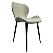 ARTELIBRE Καρέκλα Τραπεζαρίας RIOJA Sand/Μαύρο Ύφασμα/Μέταλλο 46x50x80cm