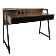 ArteLibre Γραφείο EVERETT Σκούρο Καφέ/Μαύρο Μελαμίνη/Μέταλλο 120x48x88cm