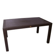 ArteLibre Τραπέζι Κήπου Eco Ανακυκλωμένο PP 90x150cm Καφέ