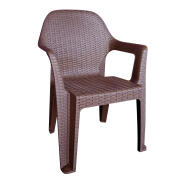 ARTELIBRE Καρέκλα Κήπου POLO Καφέ Πλαστικό 60x47x85cm